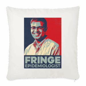 Fringe Epidemiologist | Throw Pillow Cover - natural white