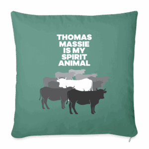 Thomas Massie Is My Spirit Animal | Throw Pillow Cover - cypress green